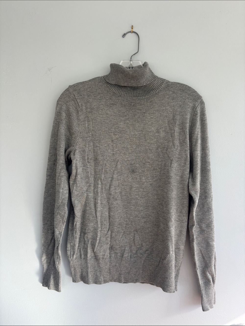 Classic Women's Gray Turtleneck Sweater